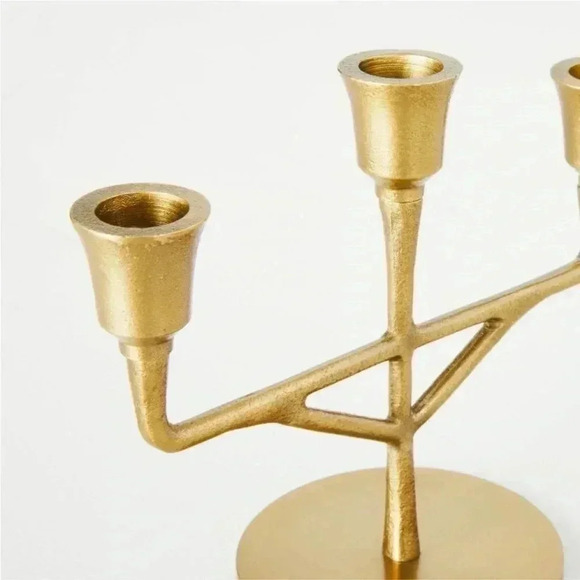 NWT Small 3ct Antiqued Metal Taper
Candelabra Brass Finish - Hearth & Hand - Picture 3 of 6